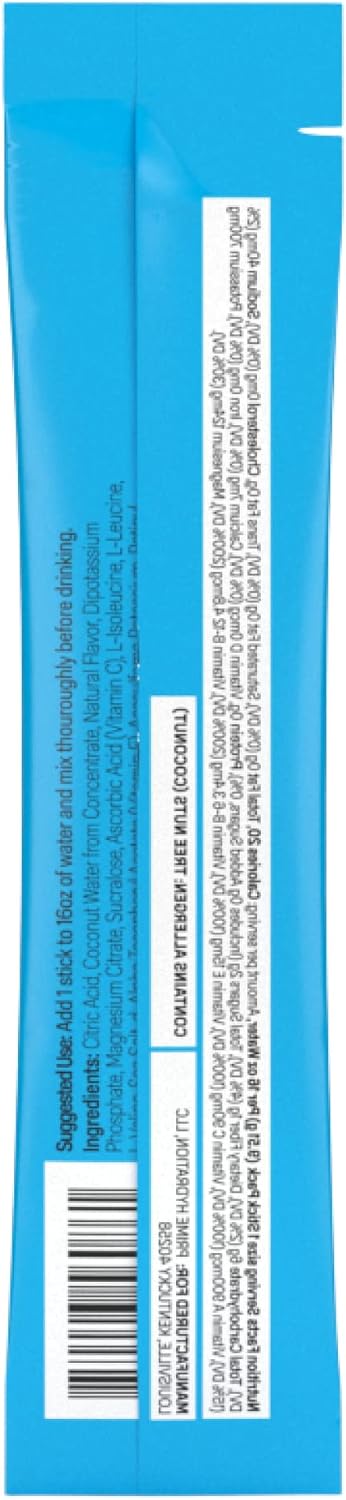 Prime Hydration+ Stick Pack | Electrolyte Drink Mix | 10% Coconut Water | 250mg BCAAs | Antioxidants | Naturally Flavored | Zero Added Sugar | Easy Open Single-Serving Stick | Ice Pop， 6 Sticks - Image 8